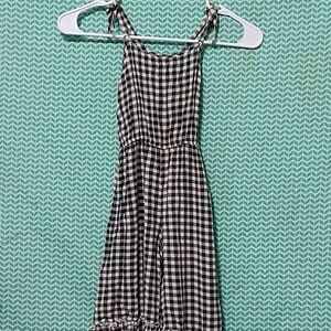 FabKids Size 7 Black and White Checkered Pantsuit